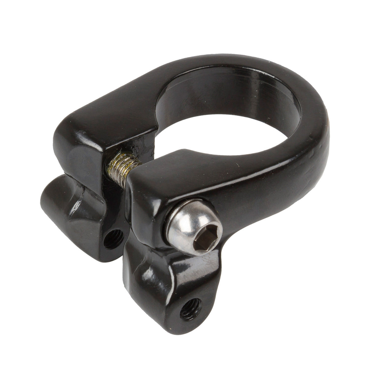 M-wave seatpost clamp M6 Allen 28.6 mm black with extra mounting point