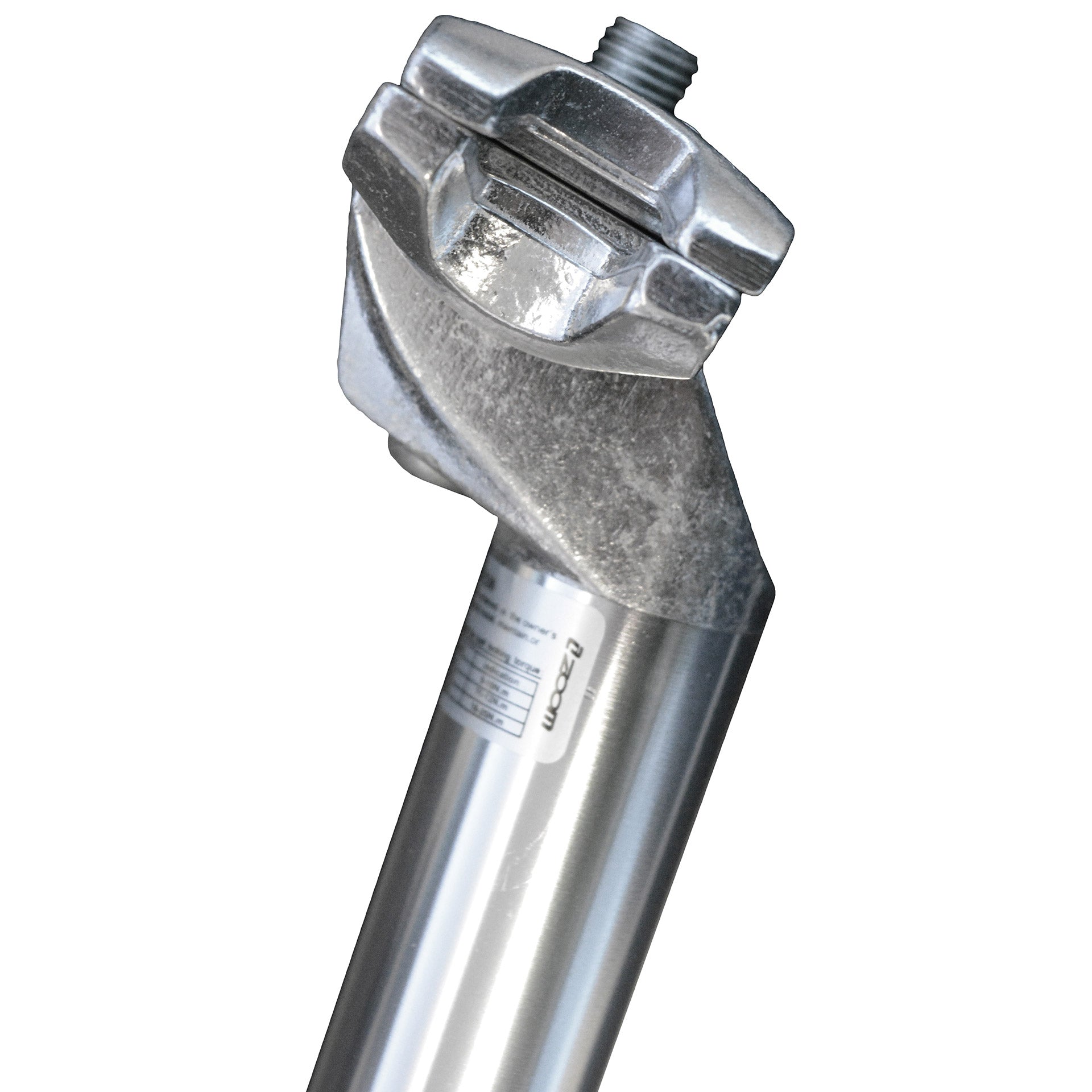 zadelpen groot 26,8 x 350 mm aluminium zilver