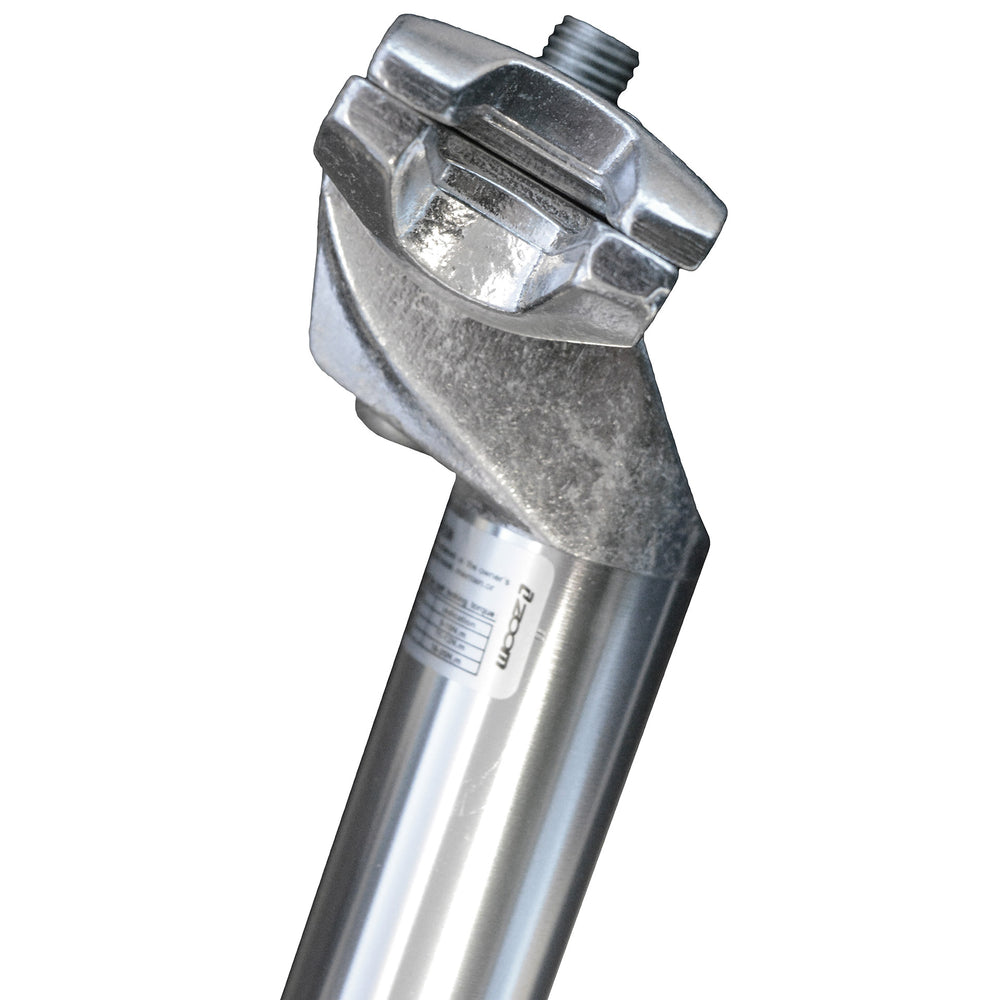 zadelpen groot 26,8 x 350 mm aluminium zilver