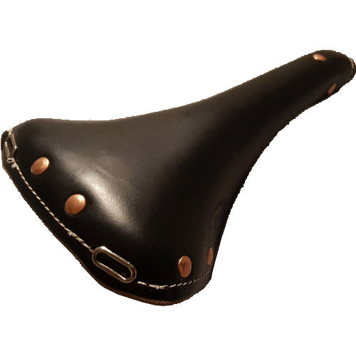 Selle monte grappa monte grappa zadel oud sportief leer zwart