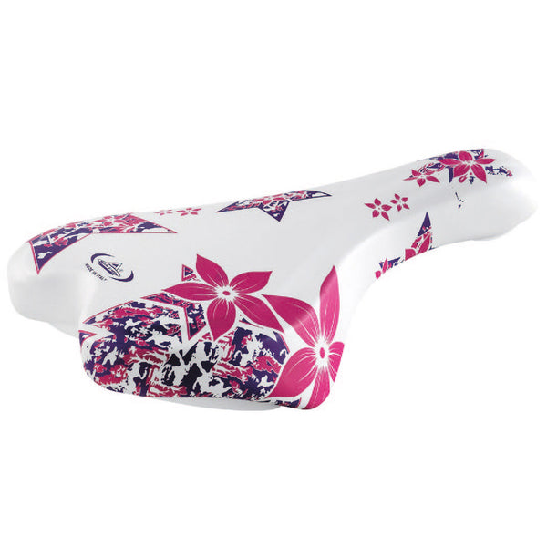 Monte grappa children's saddle magic 24 white pink