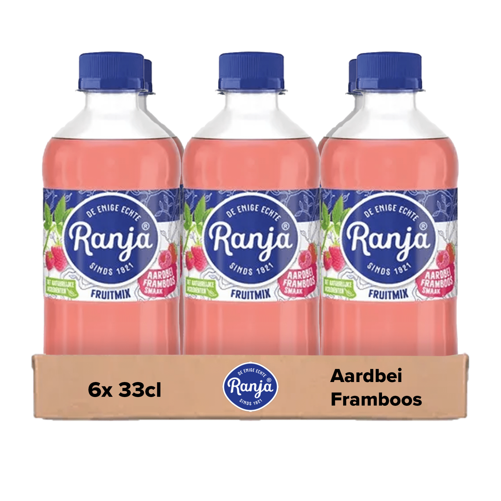 Ranja fruitmix aardbei framboos pet (6x 33cl)