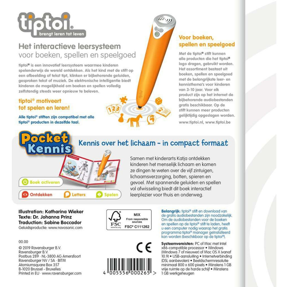 Ravensburger Tiptoi Pocket Knowledge The Human Body