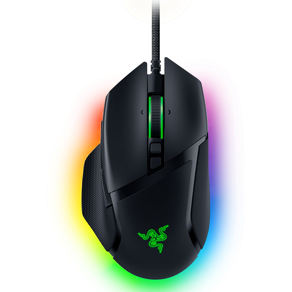 Razer basilisk v3 gaming muis (zwart, 26.000 dpi, rgb leds)