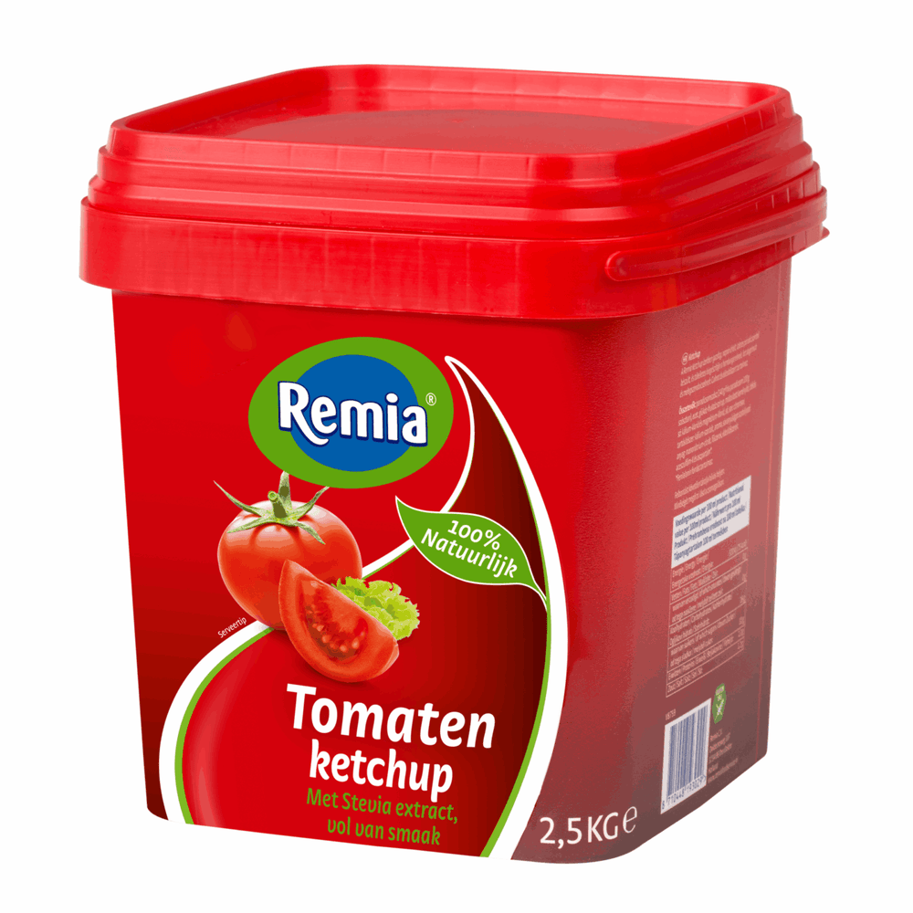 Remia tomaten ketchup emmer vierkant (2,5kg)