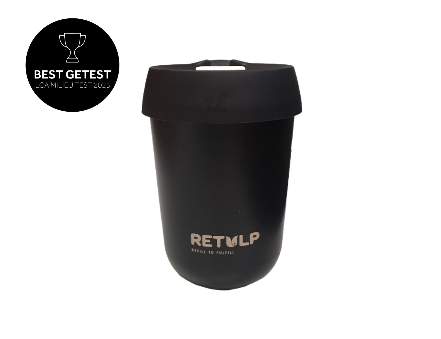 Retulp Koffiebeker Zwart Nacht Zwart