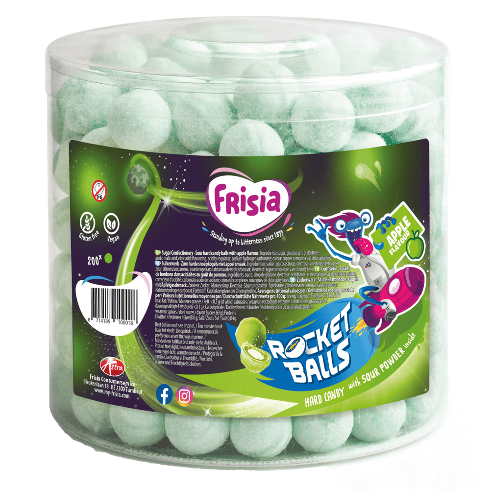 Frisia rocket balls zure kogels appel (200 stuks)