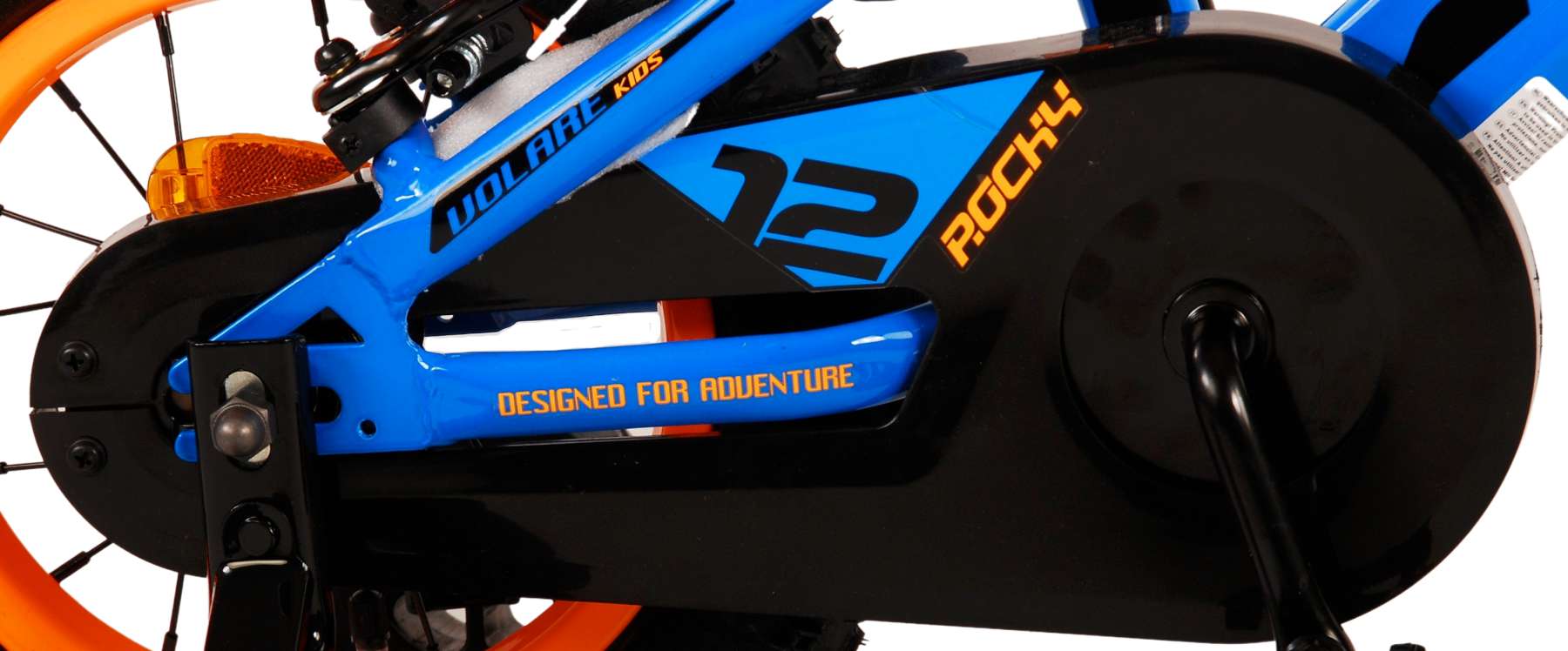 Volare rocky kinderfiets - jongens - 12 inch - blauw - twee handremmen