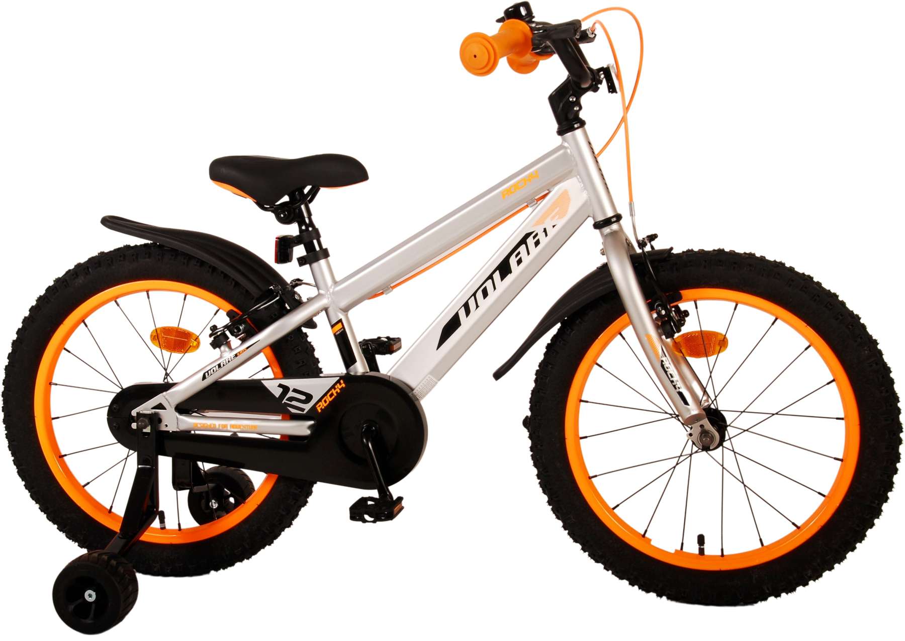 Volare Rocky Kinderfiets - Jongens - 18 inch - Grijs - Twee handremmen