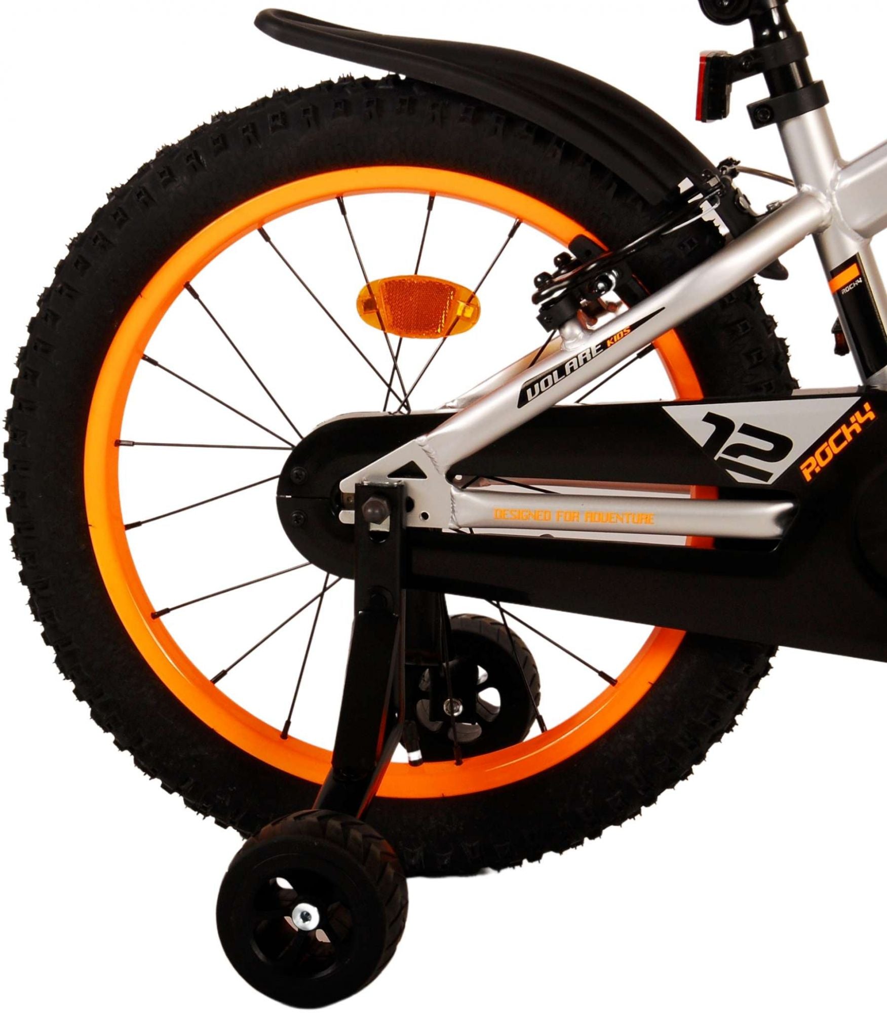 Volare Rocky Kinderfiets - Jongens - 18 inch - Grijs - Twee handremmen