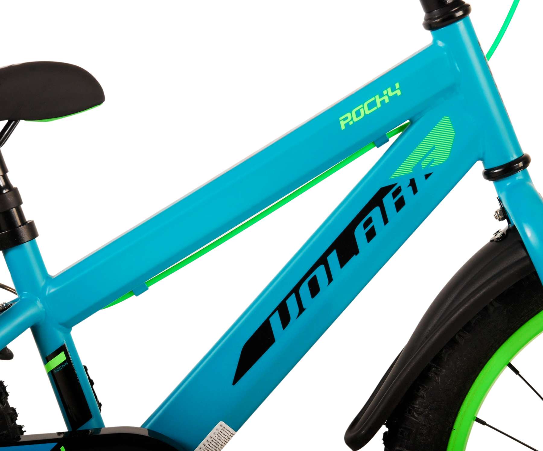 Volare Rocky Kinderfiets - Jongens - 18 inch - Groen - Twee handremmen