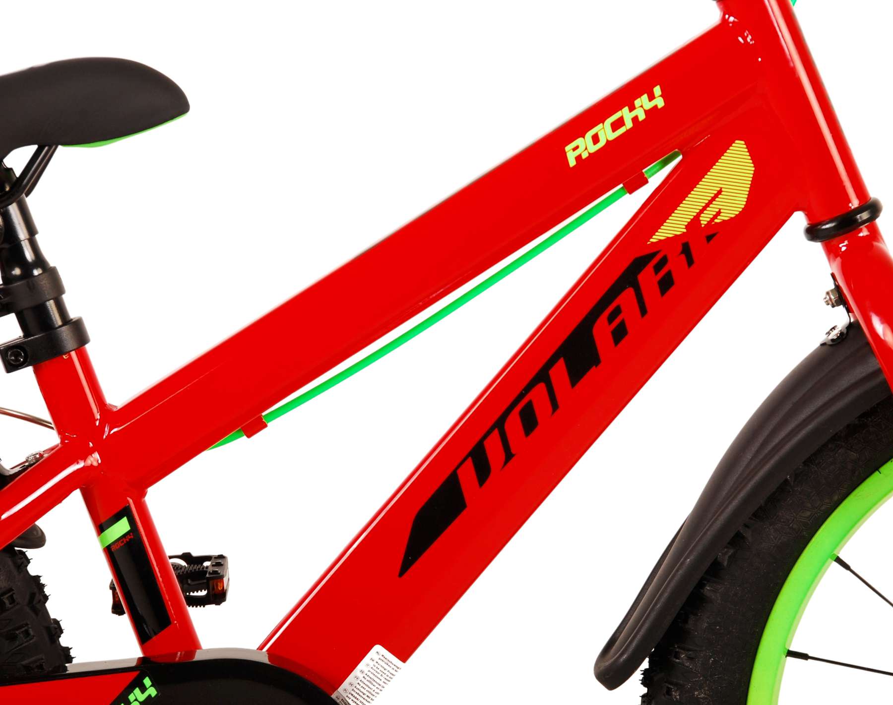 Volare Rocky Kinderfiets - Jongens - 18 inch - Rood - Twee handremmen