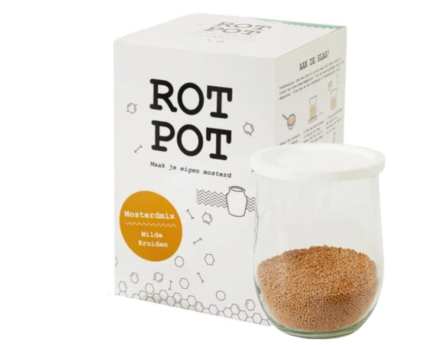 Rotpot fermentatieset - mosterd kruiden