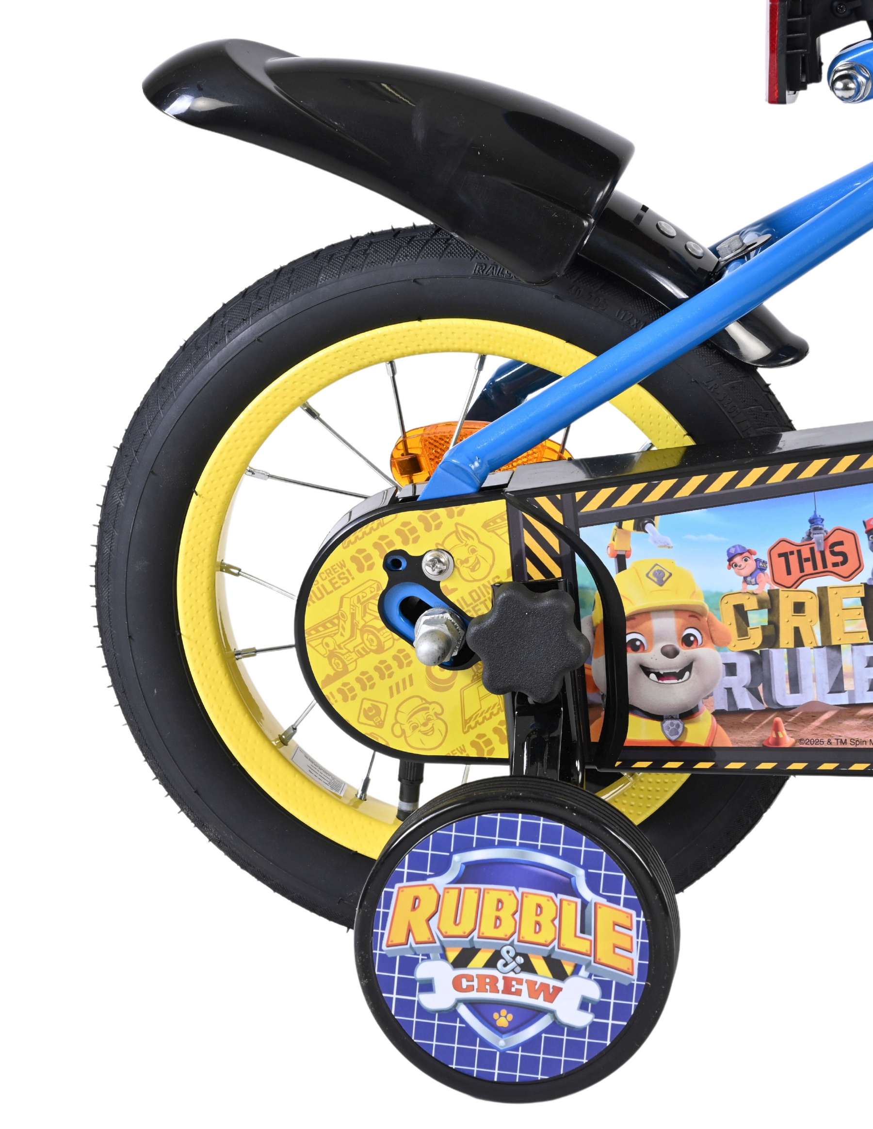 Volare paw patrol -rubble crew - kinderfiets - jongens - 12 inch - blauw