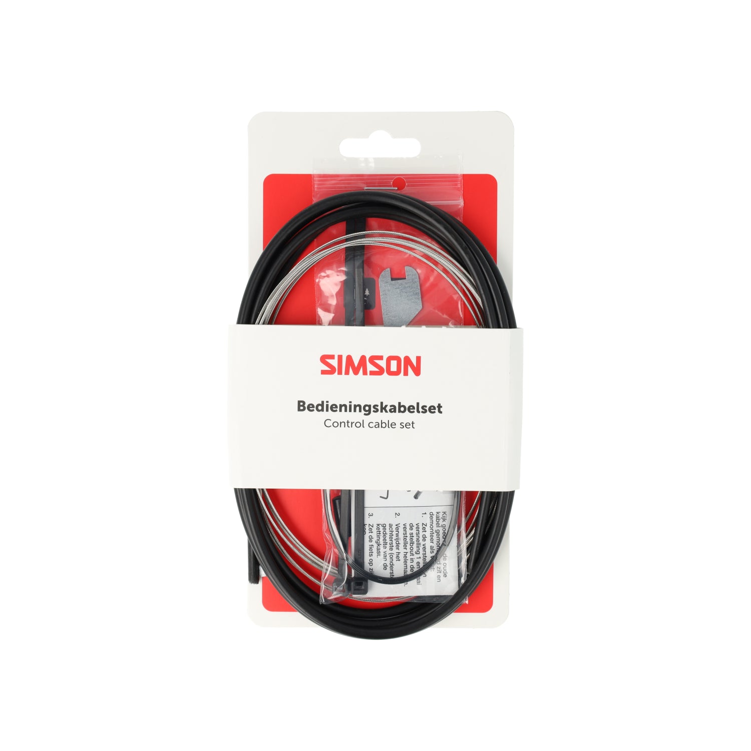 Simson versnellingskabelset nexus 4 7 8 rvs - zwart