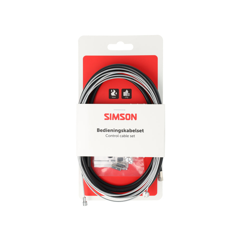Simson remkabelset compleet universeel zwart