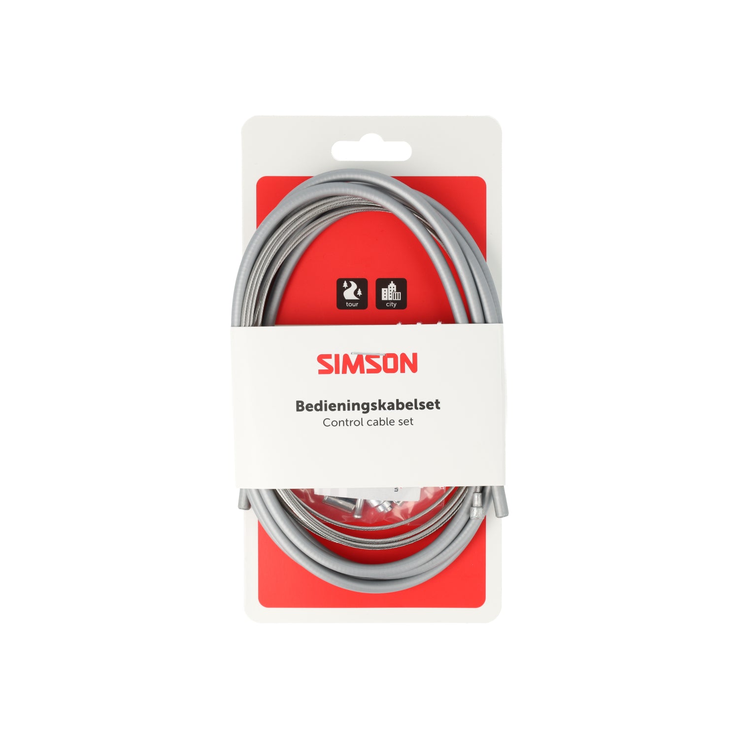 Simson remkabelset compleet universeel grijs rvs