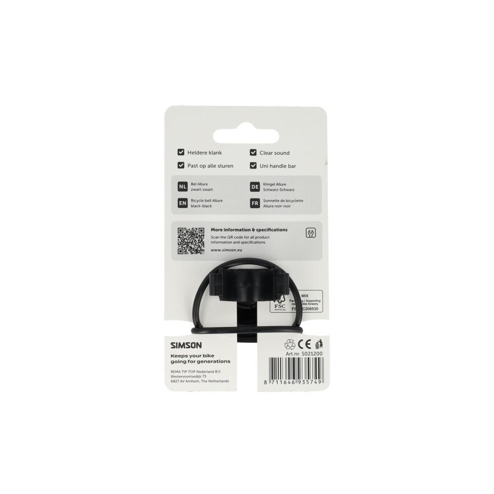 Simson bel allure zwart-zwart