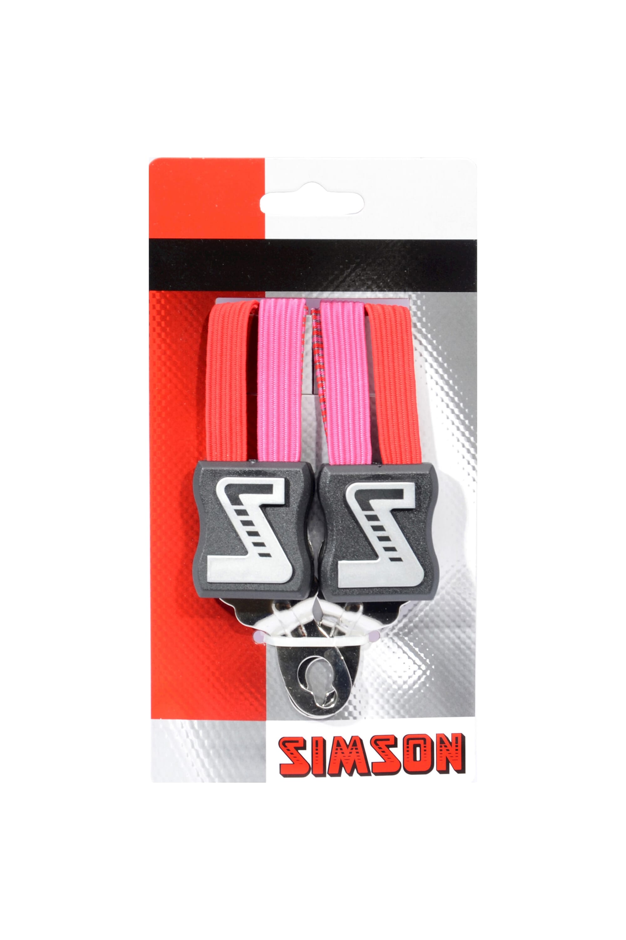 Snelbinder Trio Simson kort met 3 ordners - roze rood