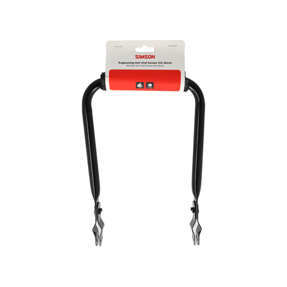 Rema tip top nederland b.v. simson rugleuning met vinyl rugkussen zwart