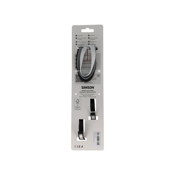 Rema tip top nederland b.v. simson karabijnhaakbinder 60cm zwart wit grijs