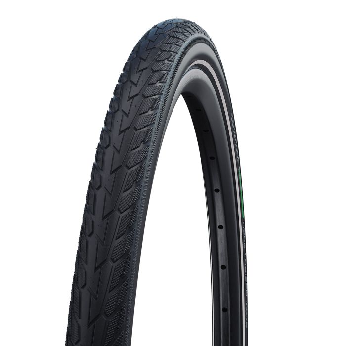 Schwalbe road cruiser - wired - green compound - k-guard - 700x40c - black + reflex