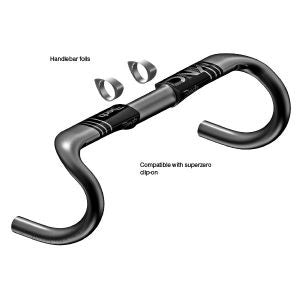 Deda carbon stuurbocht vinci ondiep 420mm pob 31,7mm carb.
