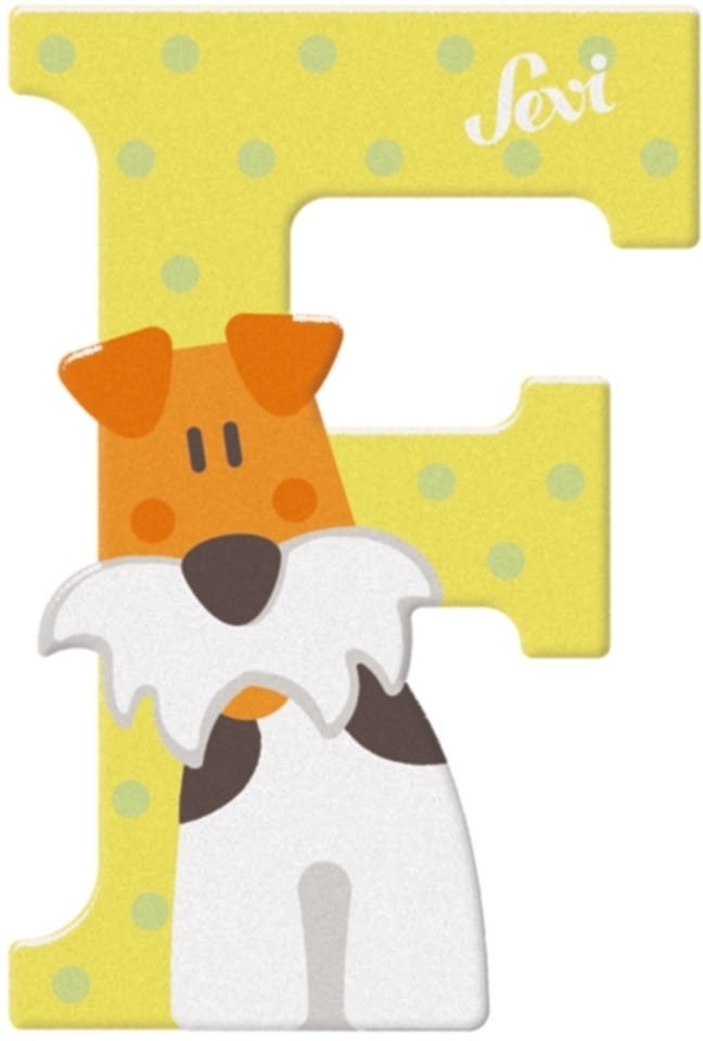 Sevi letter f fox terrier: 10 cm (83006)