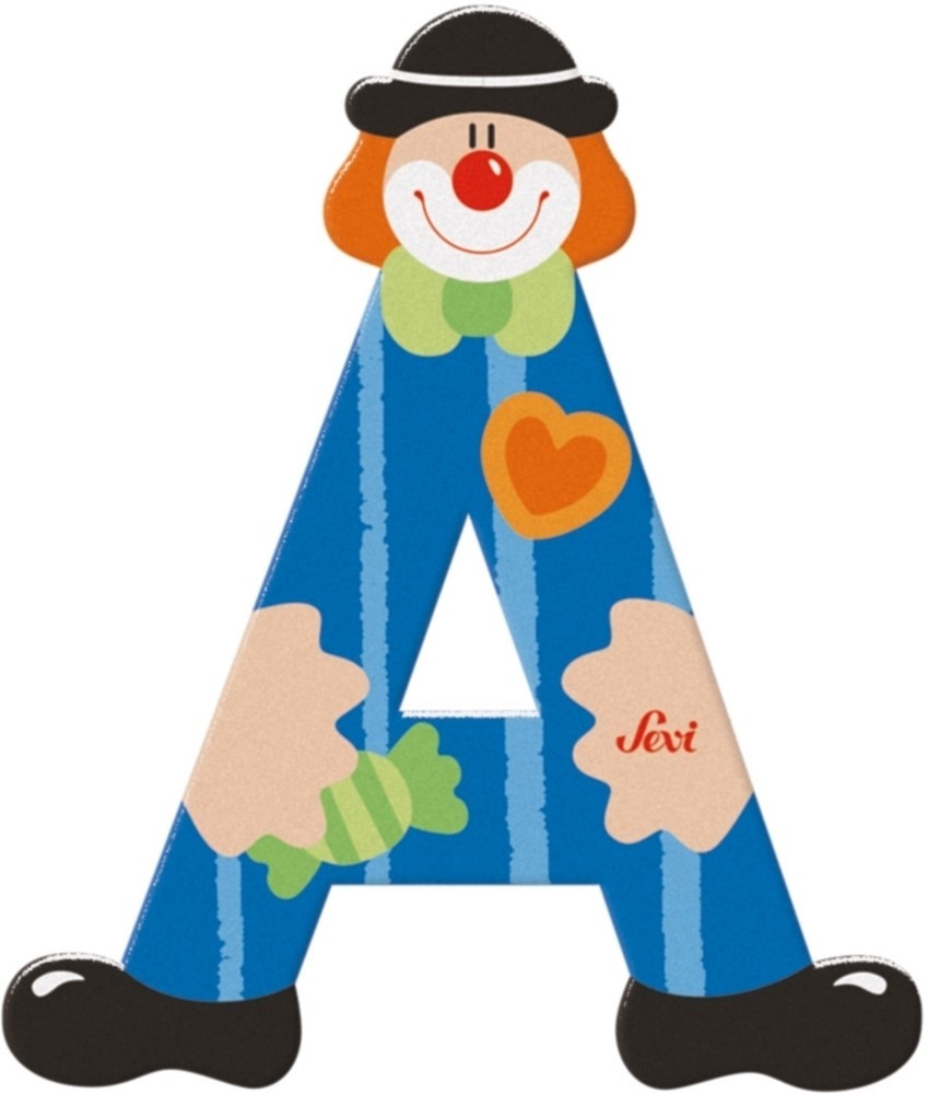 Sevi letter clown a: 10 cm (81737)