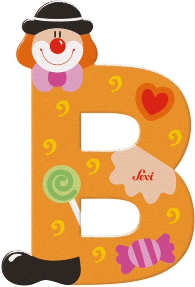 Sevi letter clown b: 10 cm (81738)