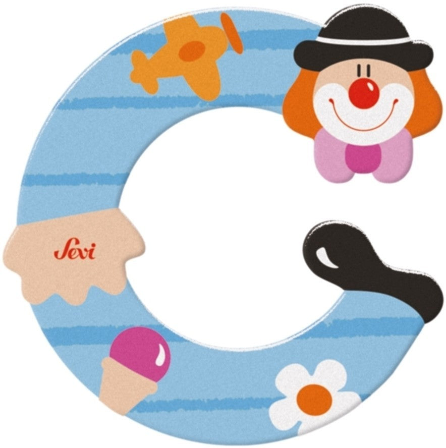Sevi letter clown c: 10 cm (81739)