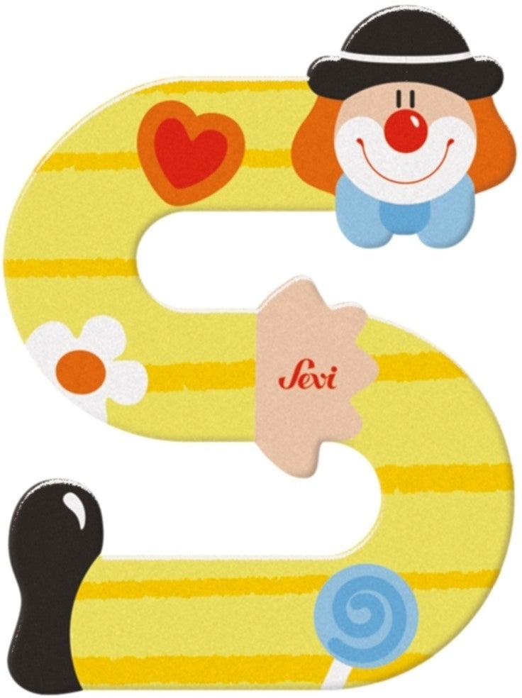Sevi letter clown s: 10 cm (81755)