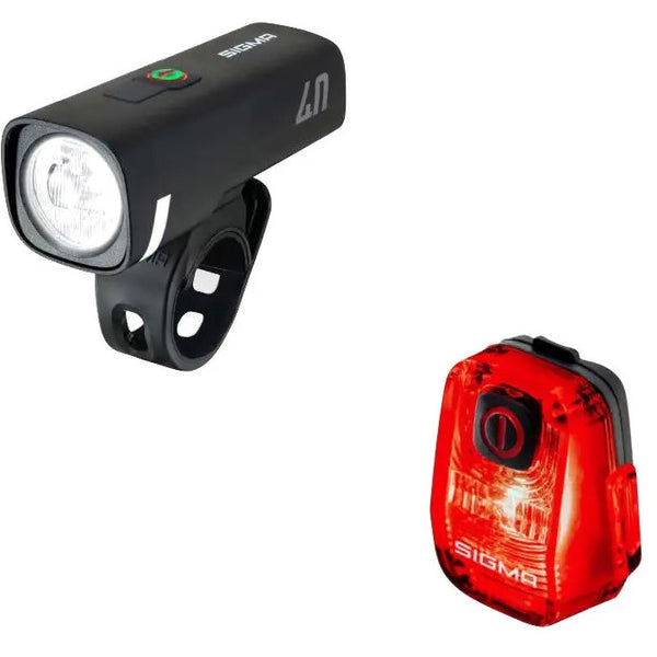 Sigma verlichtingsset aura 40 + nyte 10 usb oplaadbaar rsts