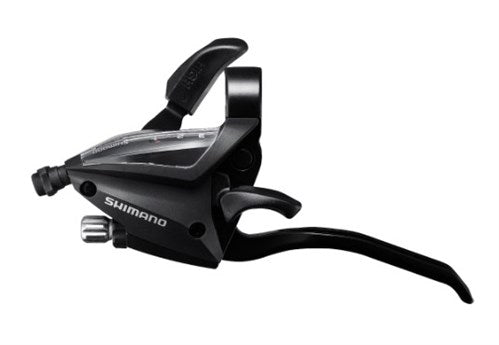 Shifter gauche avec levier de frein 3 vitesses Shimano ST-EF500-4 - 4 doigts - noir