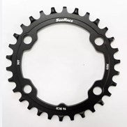 SunRace blad 32t 4-arm 96 zwart smal breed alu a-symmetrisch