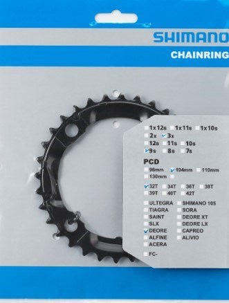 Plateau 32T Shimano Deore FC-M590 - noir