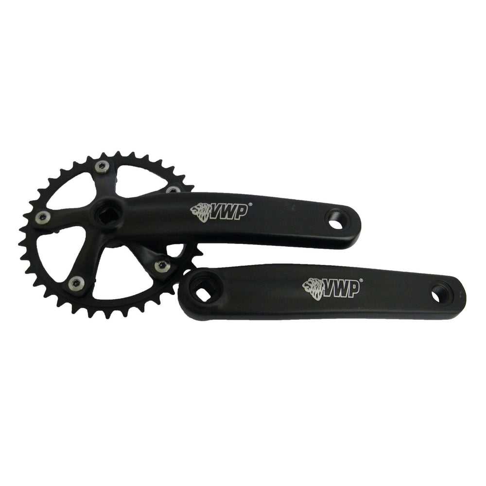 Vwp crankstel 36t bmx mini-junior 170mm zwart
