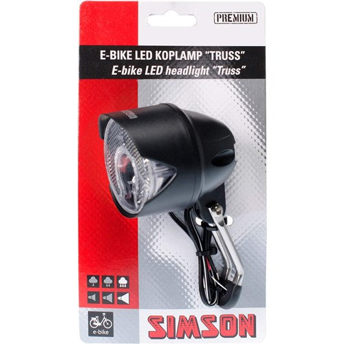 Simson e-bike voorvork koplamp truss 6-60v 30 lux