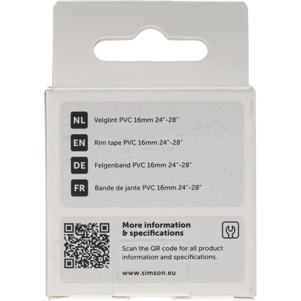 Simson velglint 24'' -28'' 16mm strong pvc