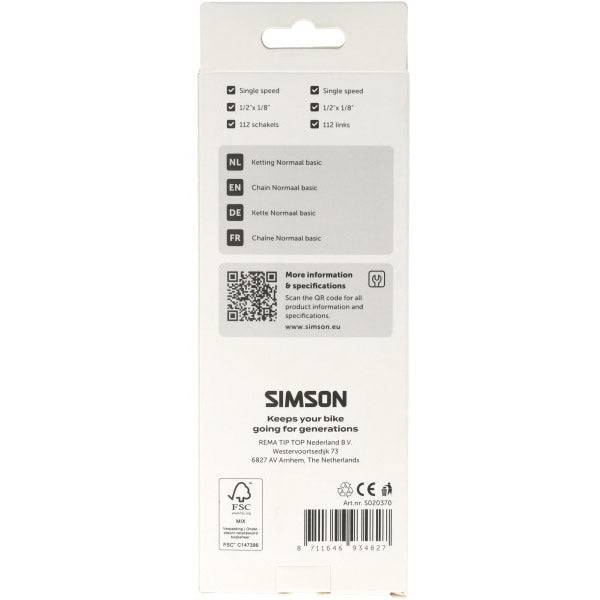 Simson ketting normaal basic