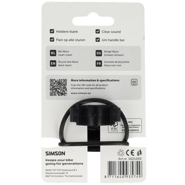 Simson bel allure zwart-zwart