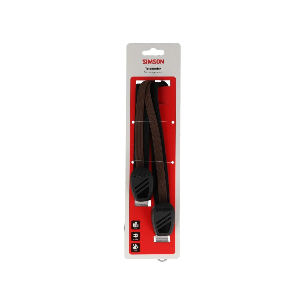 Simson triobinder 71cm zwart bruin