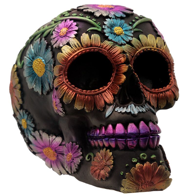 Dia de los muertos mexicaans doodshoofd margriet woonaccessoire