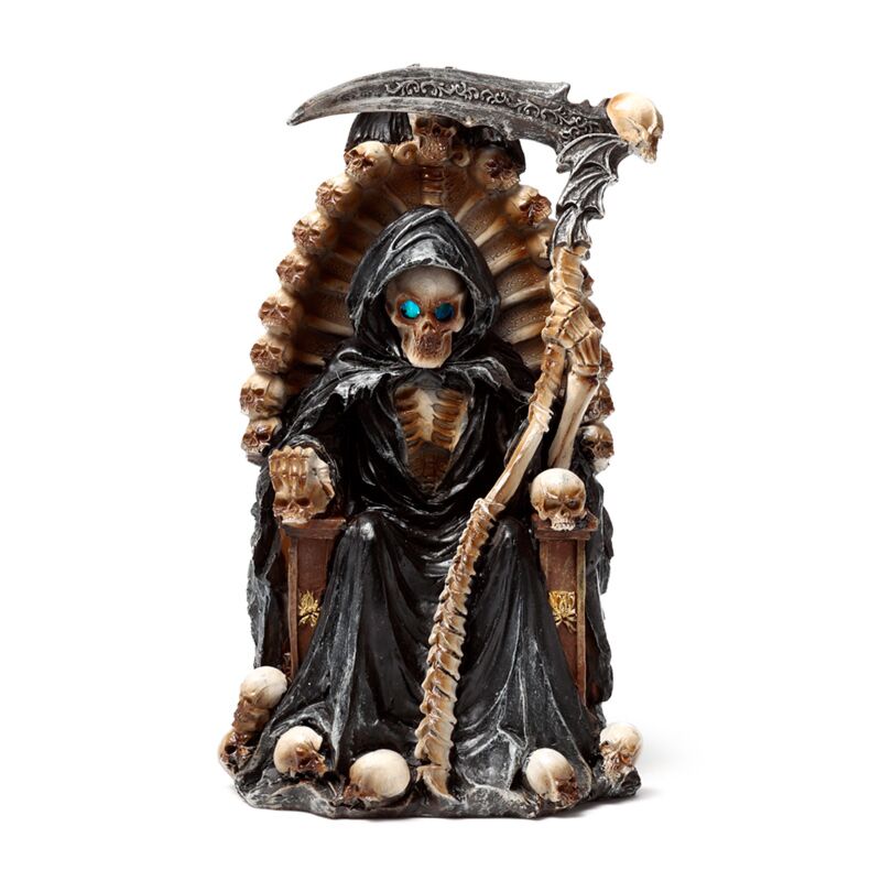 The reaper of death led throne of skulls