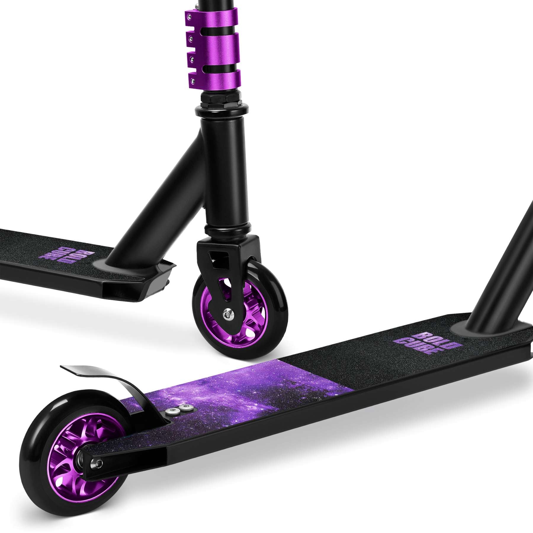 Boldcube deluxe stuntstep - paars