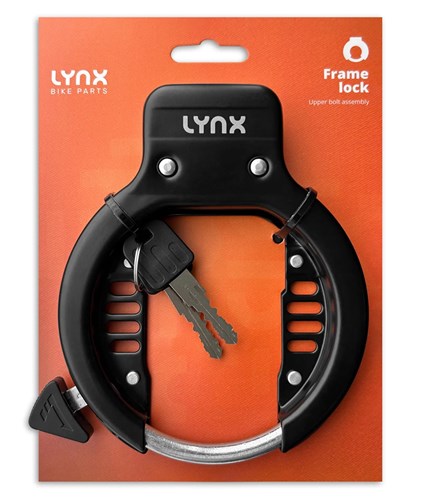 Lynx fiets frameslot, weerbestendig, gehard staal, 2 sleutels