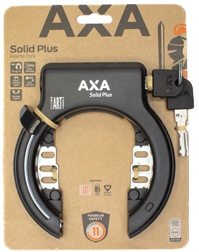 Axa ringslot solid plus zwart (op kaart)