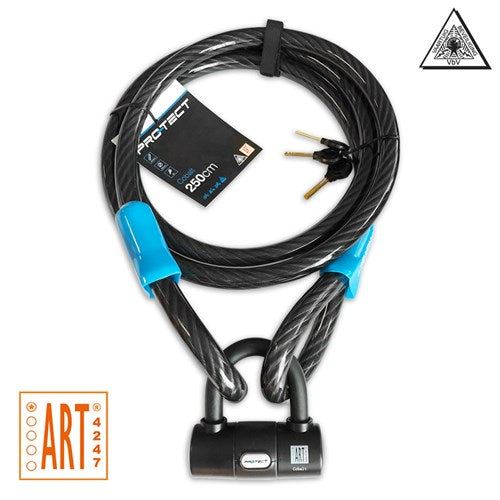 Pro-tect cable lock 2-eye cobalt 20mm 2.5m art1* vbv