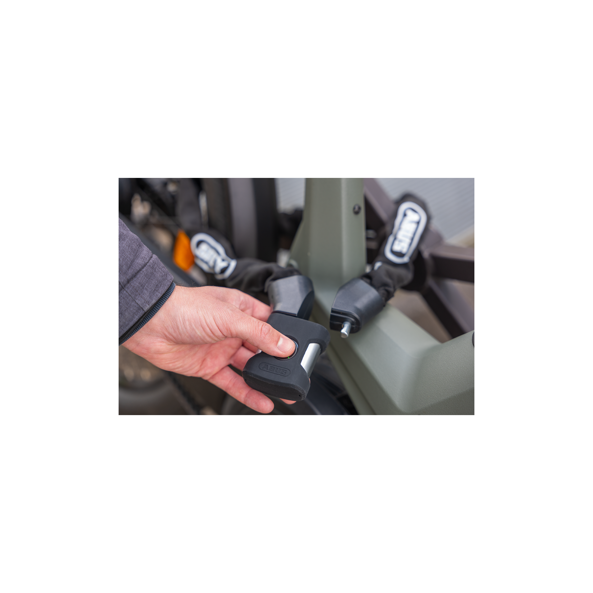 Abus kettingslot yardo 7807f 85 zwart. beveiligingsniveau 8