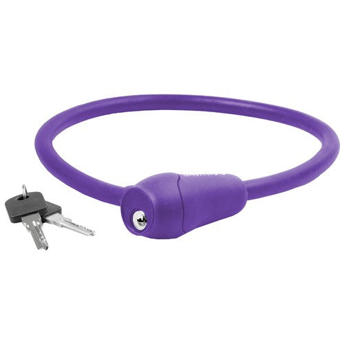 M-wave câble antivol silicone violet 60cm12mm